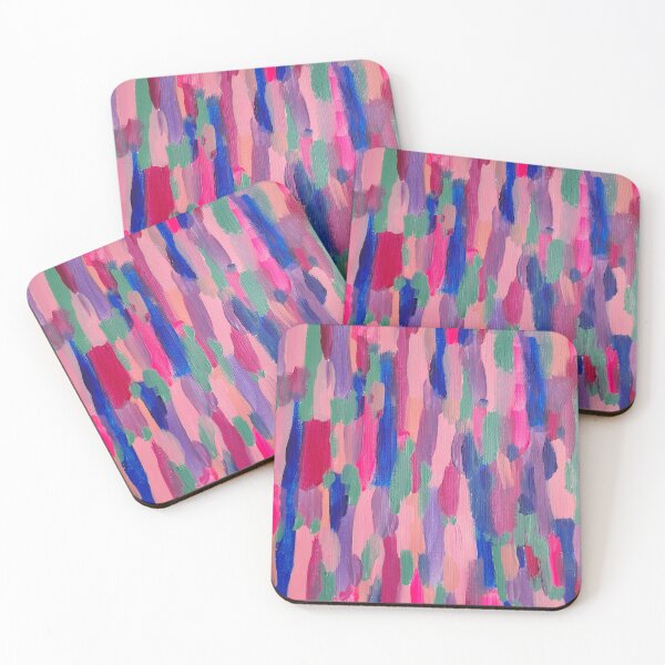 Item preview, Pink Stripes Brushstroke Abstract designed and sold by DanielleGensler.