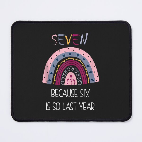 Item preview, Seven Because Six Is So Last Year 7 Birthday Gifts Rainbow Tank Top Copy designed and sold by virnmjan.