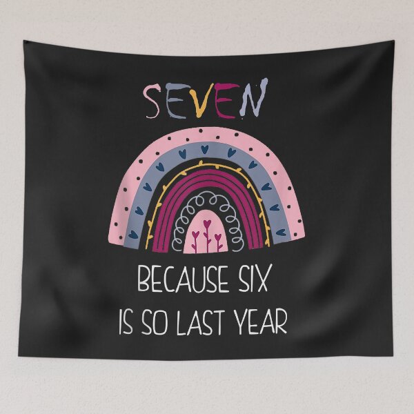 Item preview, Seven Because Six Is So Last Year 7 Birthday Gifts Rainbow Tank Top Copy designed and sold by virnmjan.