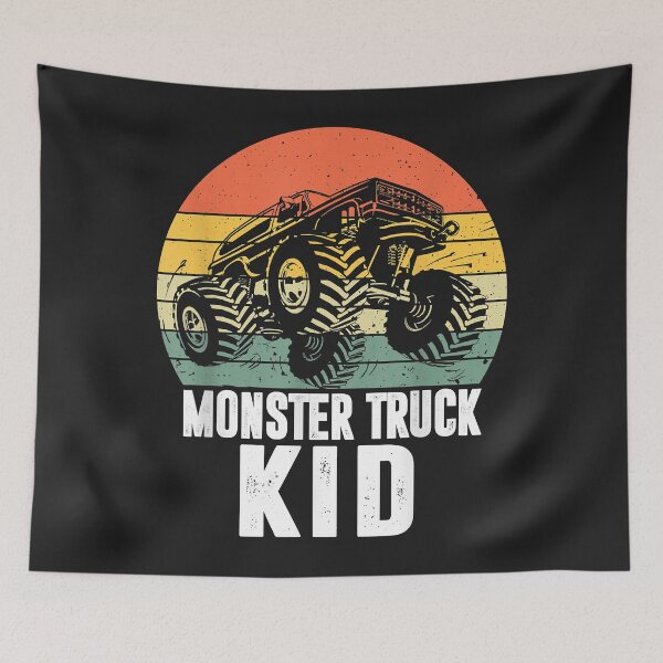 Item preview, Retro Vintage Monster Truck Cars Lovers Gift Kids Boys Teens designed and sold by JeffreyMCombs.