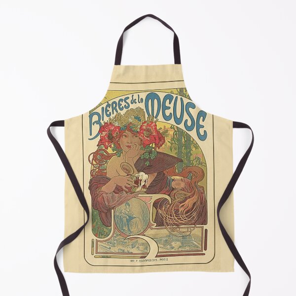 Item preview, Bieres de la Meuse 1897 - Mucha Art Nouveau Enhanced designed and sold by molamode.
