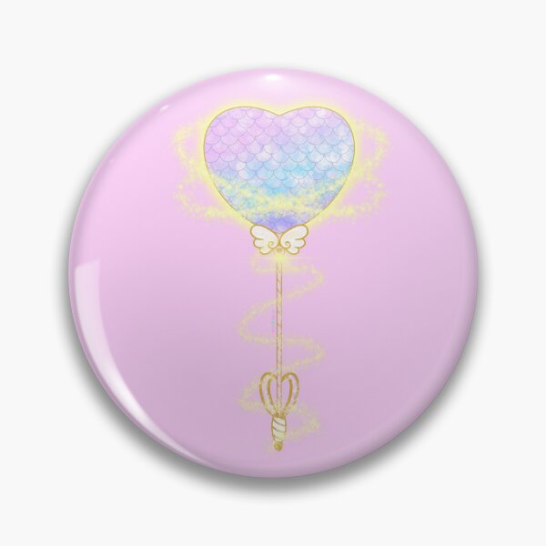 Mermaid Heart magical girl wand Pin