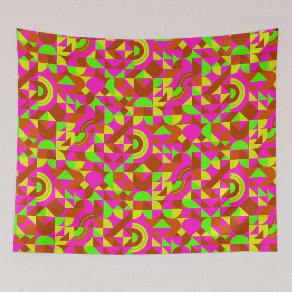 Item preview, geometric colorful patterns conceptual Art - Abstract Neo Geo graphic design designed and sold by Design Repo.