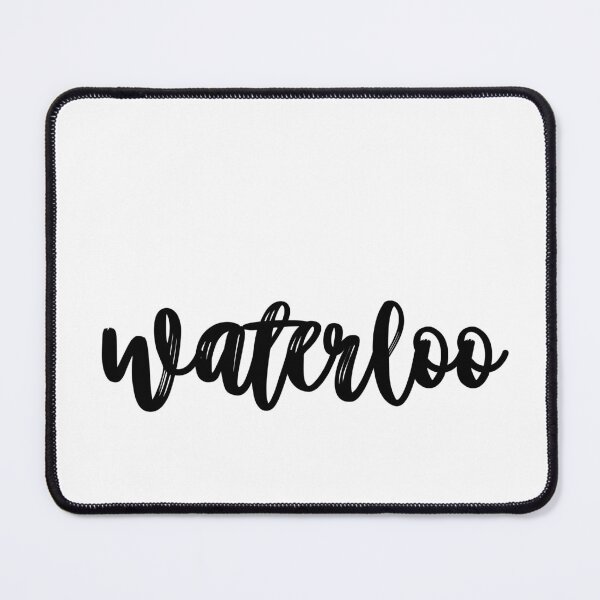 Item preview, Black Cursive University of Waterloo Retro Varsity Lettering designed and sold by jessicaleah15.