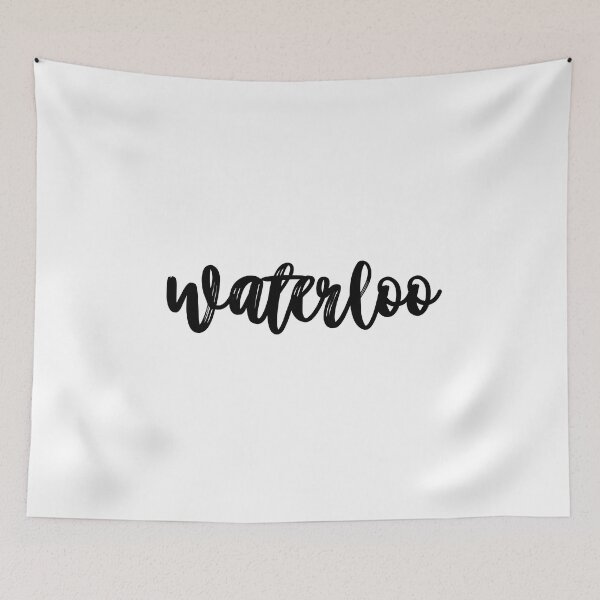 Item preview, Black Cursive University of Waterloo Retro Varsity Lettering designed and sold by jessicaleah15.