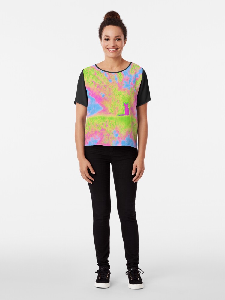 Alternate view of Cat Chiffon Top