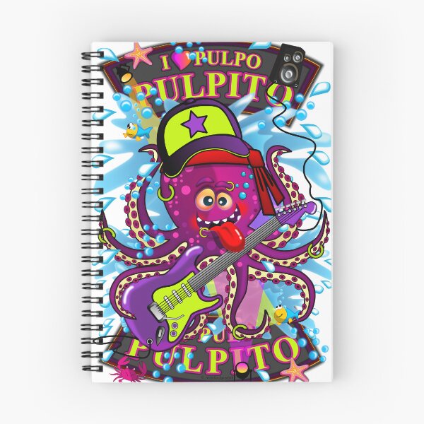 Item preview, Octopus playing electric guitar designed and sold by simonsitos.
