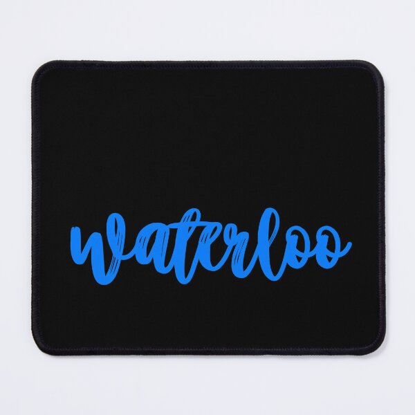 Item preview, Blue Cursive University of Waterloo Retro Varsity Lettering designed and sold by jessicaleah15.