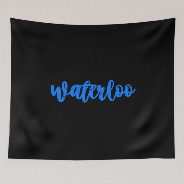 Item preview, Blue Cursive University of Waterloo Retro Varsity Lettering designed and sold by jessicaleah15.