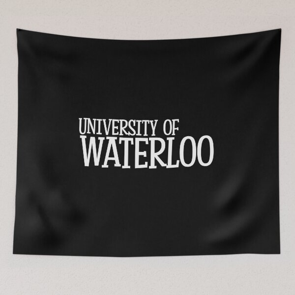 Item preview, White University of Waterloo Retro Varsity Lettering designed and sold by jessicaleah15.