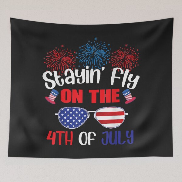 Item preview, Staying Fly On The Fourth Of July Shirt Merica Sunglasses designed and sold by JeffreyMCombs.