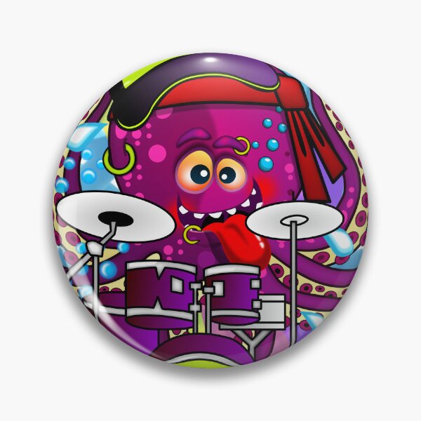 Item preview, Octopus playing the drums designed and sold by simonsitos.