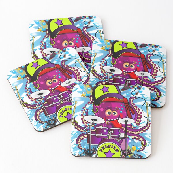 Item preview, Octopus playing the drums designed and sold by simonsitos.