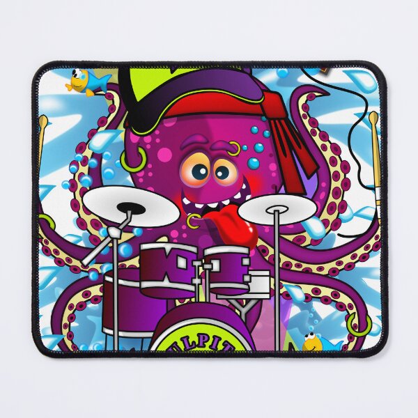 Item preview, Octopus playing the drums designed and sold by simonsitos.