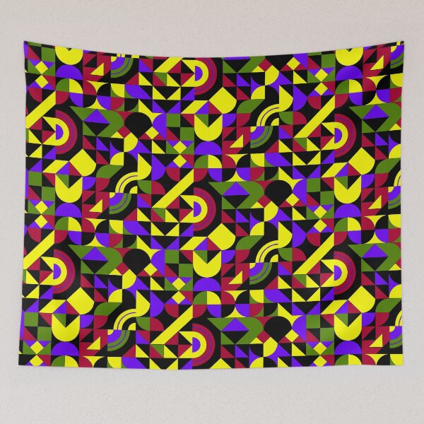 Item preview, geometric colorful patterns conceptual Art - Abstract Neo Geo graphic design designed and sold by Design Repo.