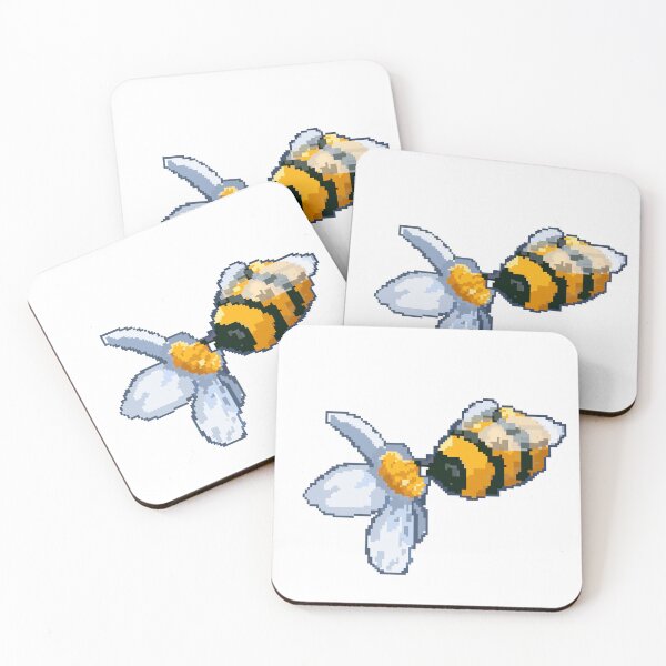 Item preview, Honey Pixel Bee Visits Daisy:  designed and sold by Jessiemay-arts.