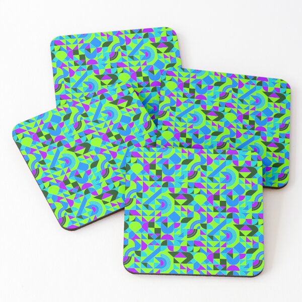 Item preview, geometric colorful patterns conceptual Art - Abstract Neo Geo graphic design designed and sold by Design Repo.