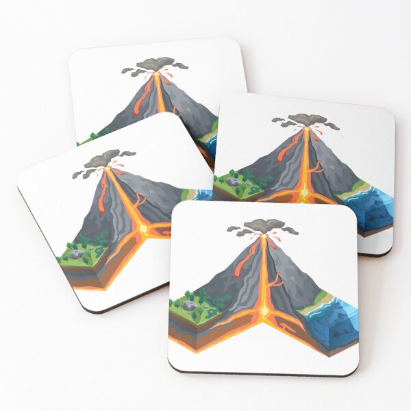 Item preview, Isometric volcano cross-section  designed and sold by FancyBear.