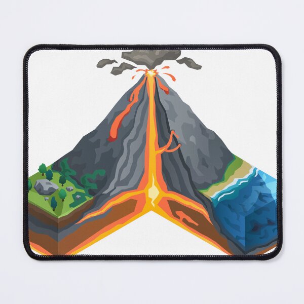 Item preview, Isometric volcano cross-section designed and sold by FancyBear.