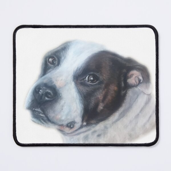Item preview, Staffordshire Bull Terrier dog pet portrait painting wall art designed and sold by Julieford.