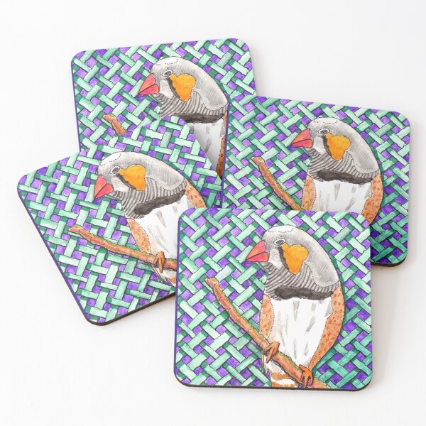 Item preview, 644 - ZEBRA FINCH - DAVE EDWARDS - WATERCOLOUR - 2022 designed and sold by BLYTHART.