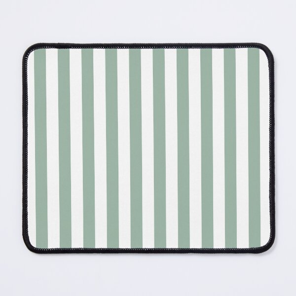 Item preview, Small MUTED GREEN and WHITE Vertical STRIPES designed and sold by RachelMacht.