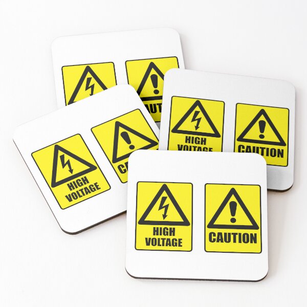 Item preview, Caution high voltage warn sign designed and sold by AkraidaxDesign.