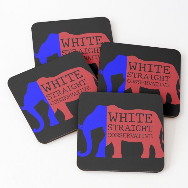 Item preview, white straight conservative republicans party designed and sold by WilliamsGFX.