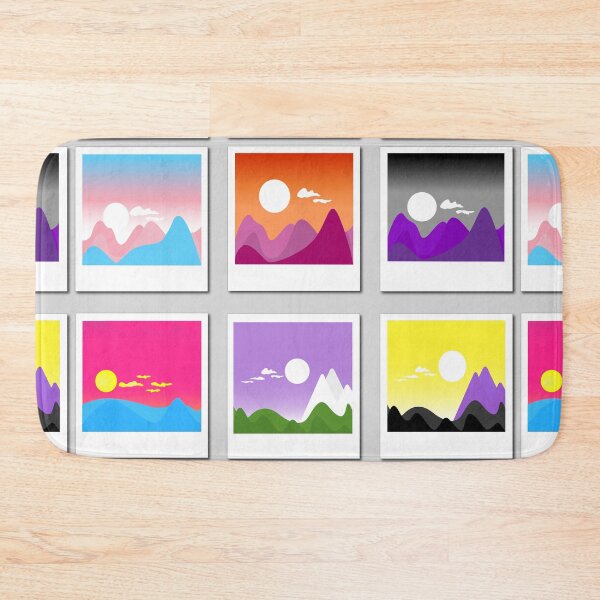 Item preview, Discreet pride flags landscape designed and sold by Novel-ty.