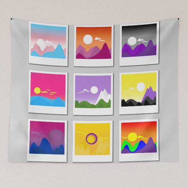 Item preview, Discreet pride flags landscape designed and sold by Novel-ty.