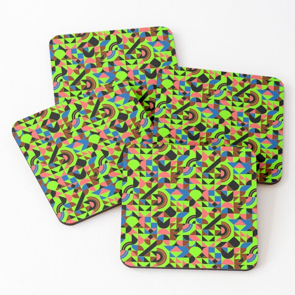 Item preview, geometric colorful patterns conceptual Art - Abstract Neo Geo graphic design designed and sold by Design Repo.