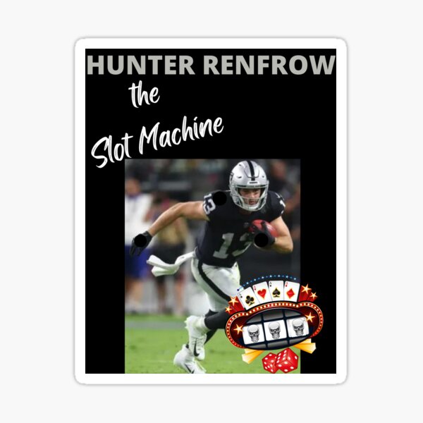 Hunter Renfrow Las Vegas Helmet Font