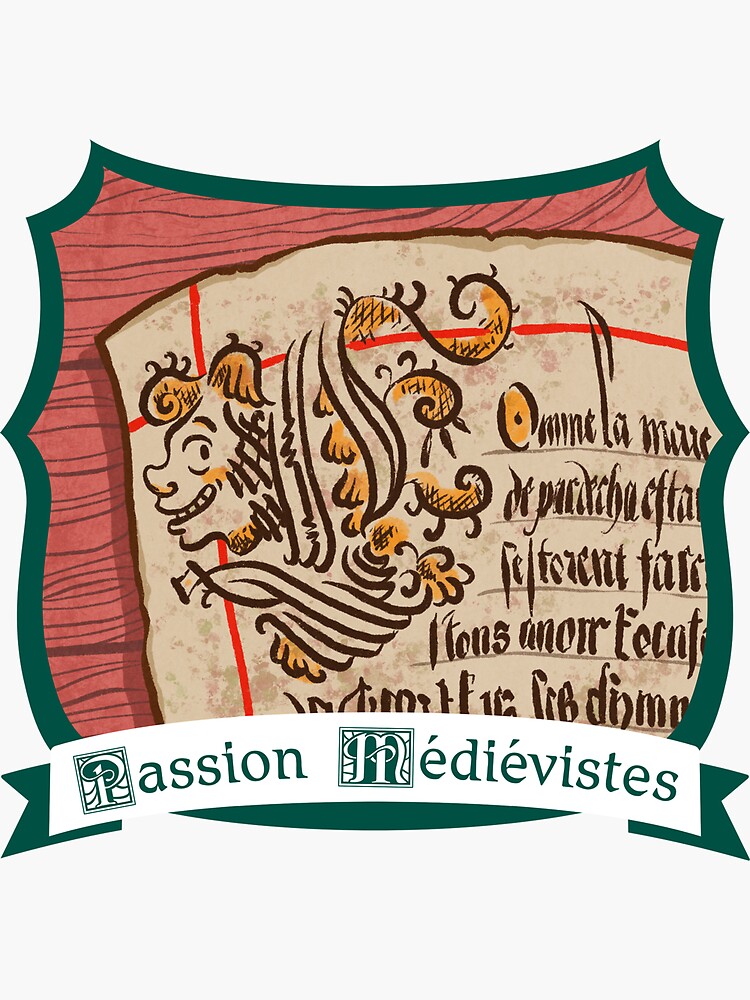 Thumbnail 3 of 3, Sticker, Passion Medievalists - episode 58 designed and sold by PMedievistes.