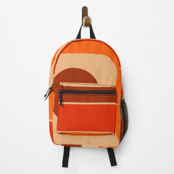Item preview, Retro Geometric Design 737 Orange Red Brown and Beige designed and sold by tonymagnerart.