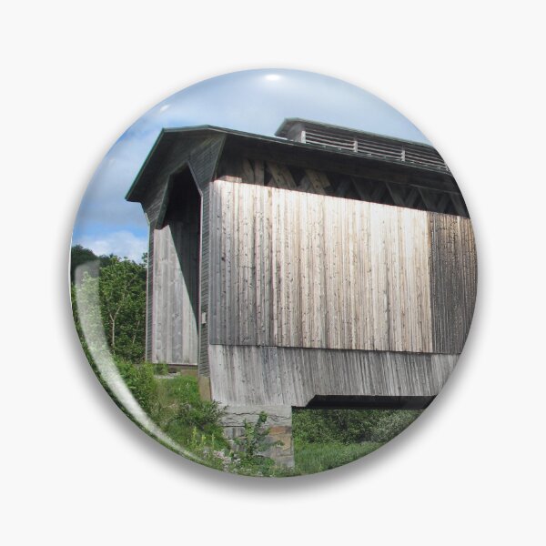 Item preview, Fisher Railroad Covered Bridge Wolcott, Vermont designed and sold by gotucoveredart.