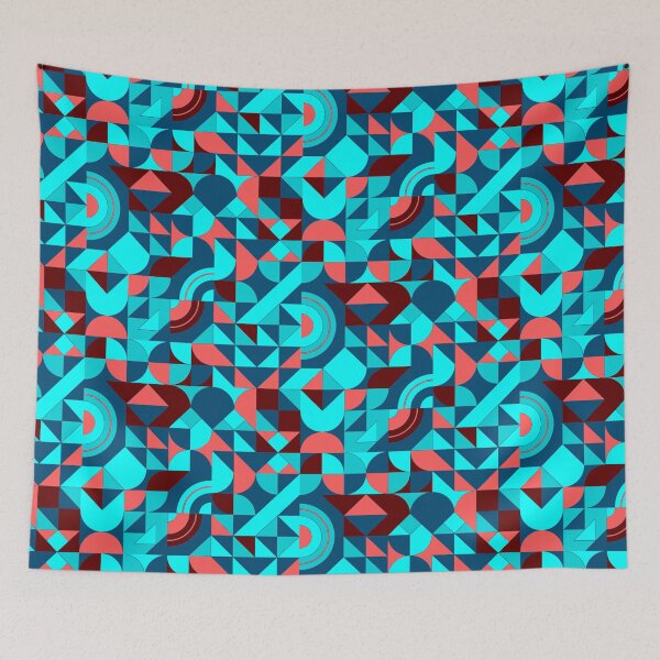 Item preview, geometric colorful patterns conceptual Art - Abstract Neo Geo graphic design designed and sold by Design Repo.