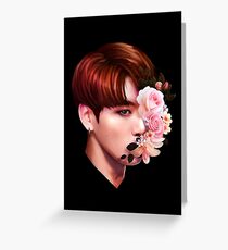 Blumen + Jungkook Grußkarte