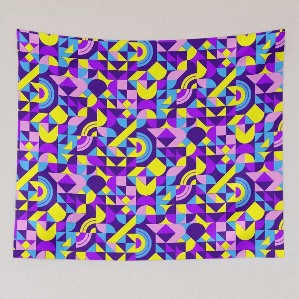 Item preview, geometric colorful patterns conceptual Art - Abstract Neo Geo graphic design designed and sold by Design Repo.