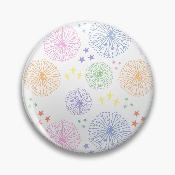 Item preview, Rainbow stars and fireworks on white designed and sold by LittleBettyMakes.