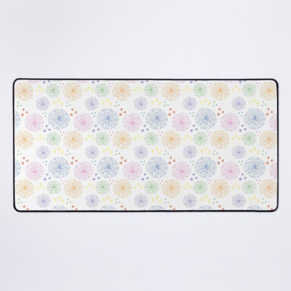 Item preview, Rainbow stars and fireworks on white designed and sold by LittleBettyMakes.