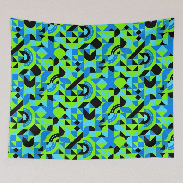 Item preview, geometric colorful patterns conceptual Art - Abstract Neo Geo graphic design designed and sold by Design Repo.