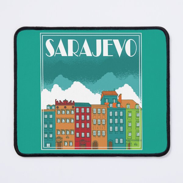 Item preview, Sarajevo Landscape Vintage Art designed and sold by MrEddie10.