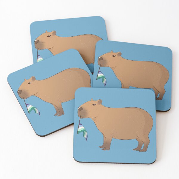 Item preview, Gay Pride Capybara designed and sold by celestialuka.