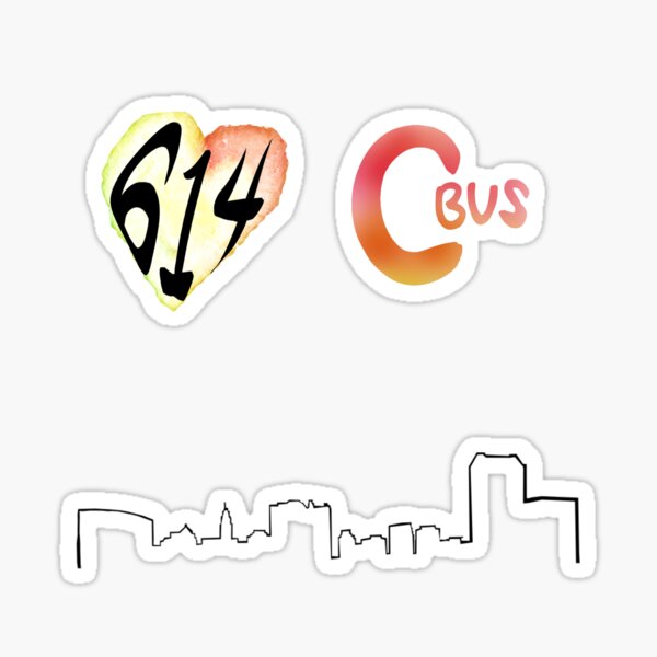 "Columbus, Ohio sticker pack" Sticker for Sale by Leanne-Brown | Redbubble