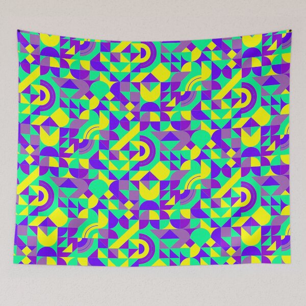 Item preview, geometric colorful patterns conceptual Art - Abstract Neo Geo graphic design designed and sold by Design Repo.