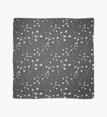 Baby's Breath Flower Pattern - Black Scarf
