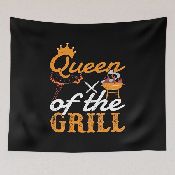 Item preview, Queen Of The Grill Grillmaster Barbeque Grilling Meat BBQ designed and sold by haselshirt.