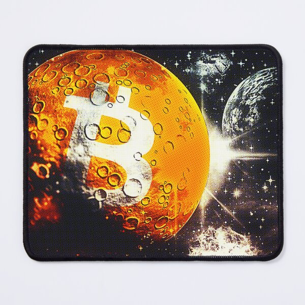 Aperçu de l'œuvre Crypto Bitcoin à la lune créée et vendue par Crypmetal.