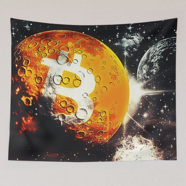 Item preview, Crypto Bitcoin To The Moon designed and sold by Crypmetal.