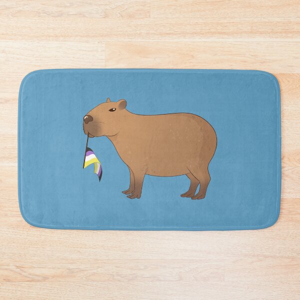 Item preview, Nonbinary Pride Capybara designed and sold by celestialuka.